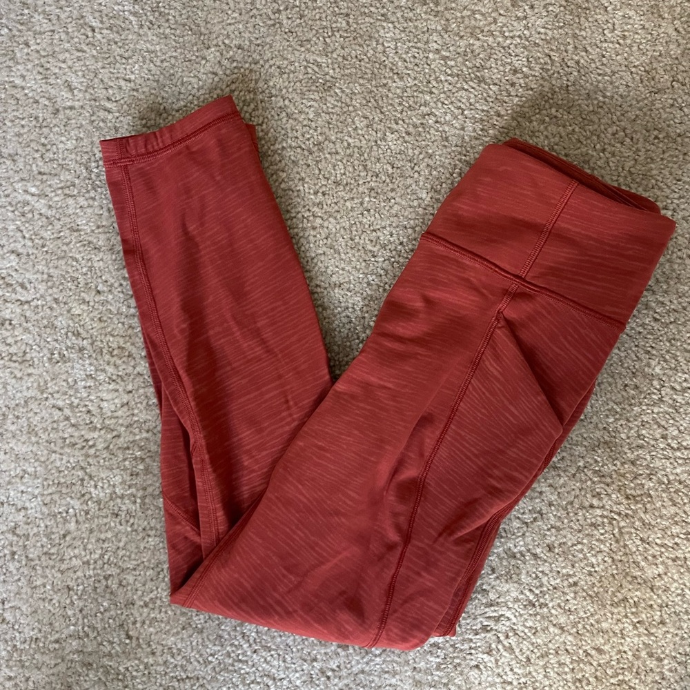 Blood Orange Lululemon leggings